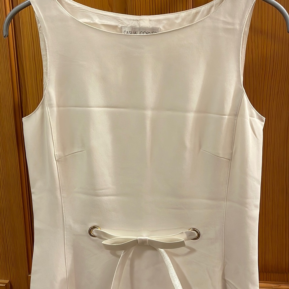 Casual Corner white sheath dress